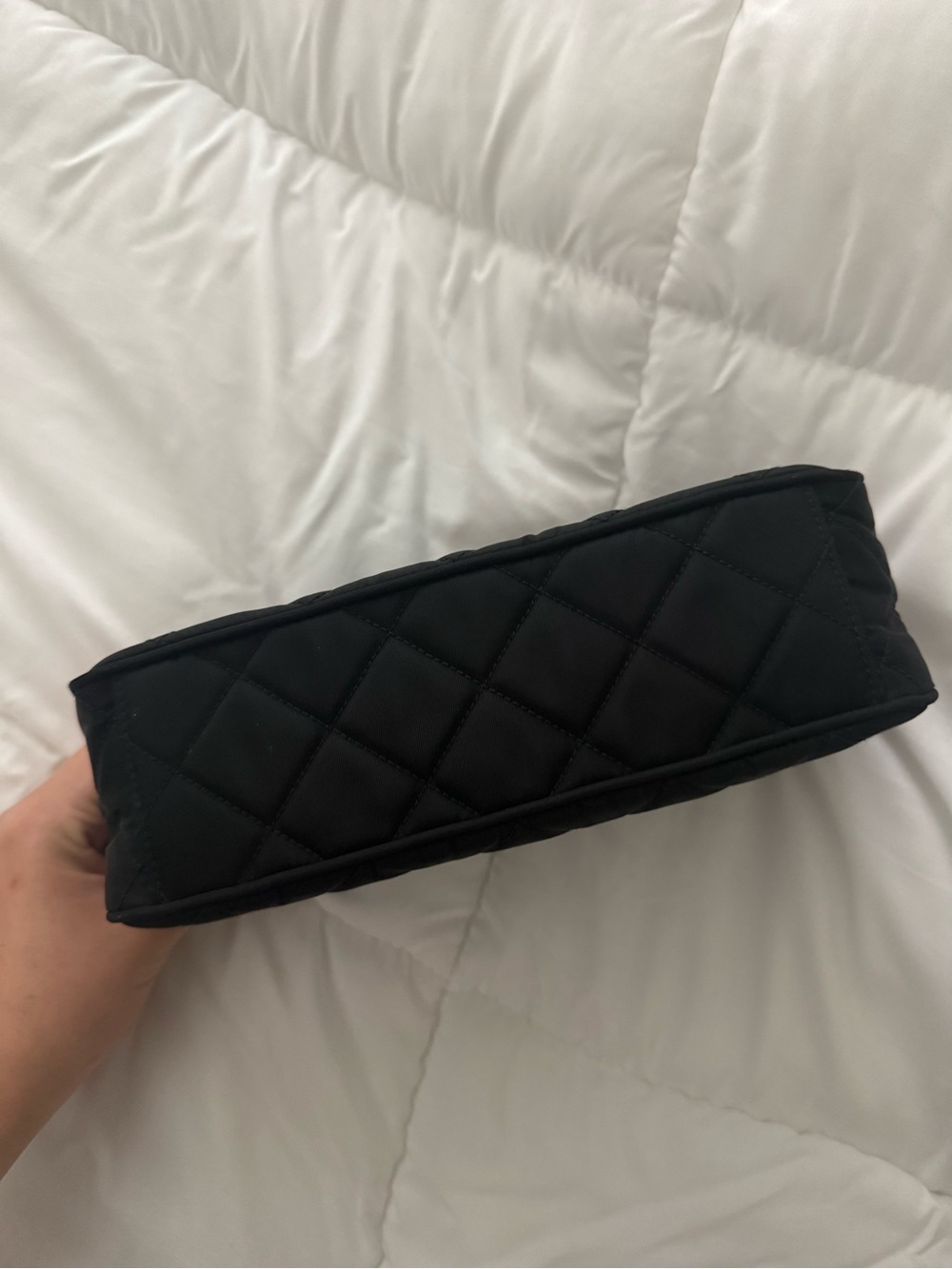 Authentic Prada Quilted Black Shoulder Bag with Chain Strap in great condition - Picture 4 of 9
